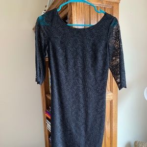 Black Lace Banana Republic Dress